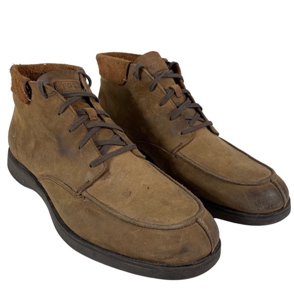Fossil Men’s Brown Leather Lace Up Casual Chukka Ankle Boots Shoes Size 12 main image 6